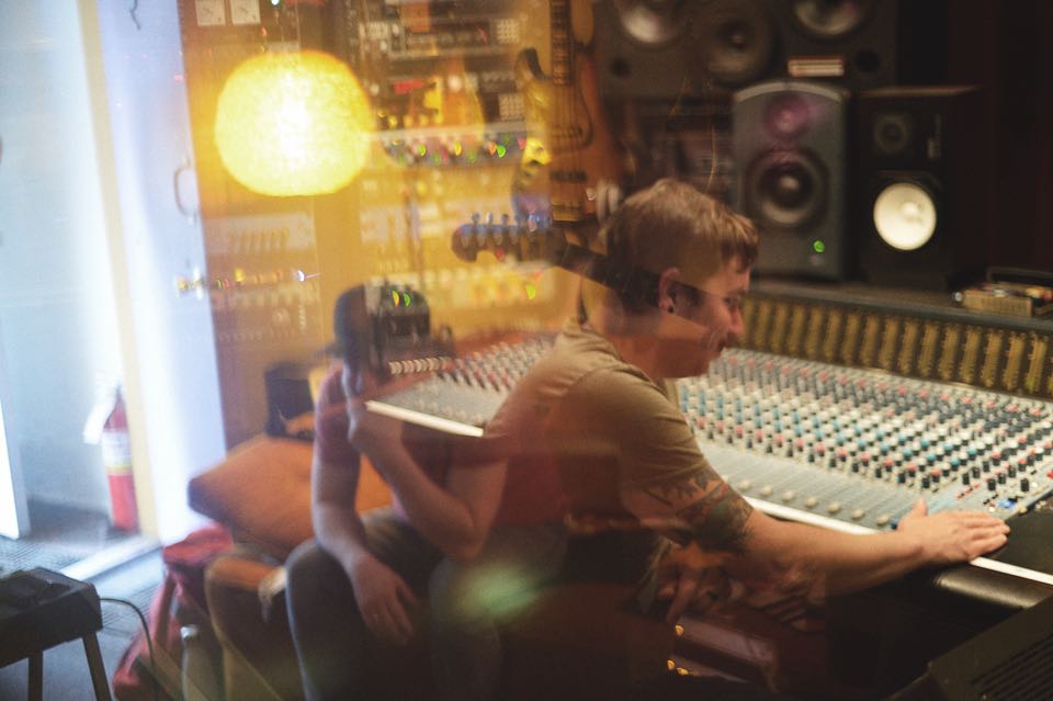 In the studio