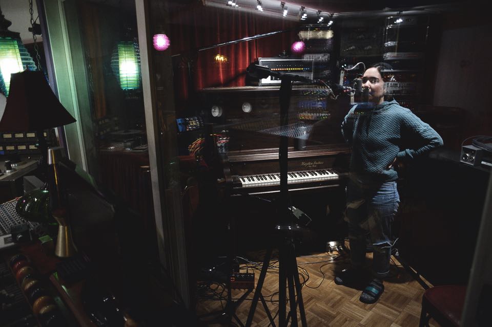 In the studio
